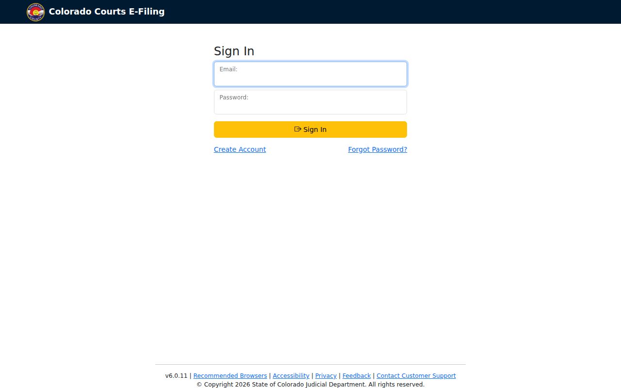 Pitkin County criminal docket party access through Colorado Courts E-Filing